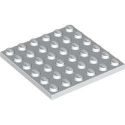 3958-1 Platte plaat 6x6 wit NIEUW *5K0000