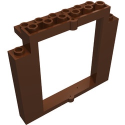 40253-88 Deur 2x8x6 Swivel Frame zonder bodemnoppen bruin, roodachtig NIEUW *