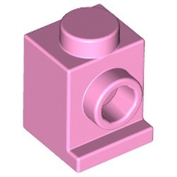 4070-104 Steen 1x1 met koplamp roze, helder NIEUW *1B033