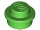 4073-36 Platte plaat 1x1 rond groen, helder NIEUW *1B206