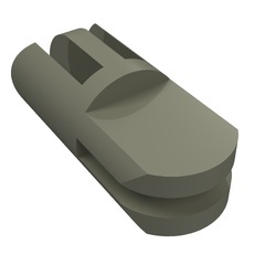 412-10G Arm met twee en drie vingers donker, grijs (klassiek) gebruikt *5K000