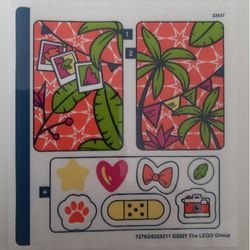 41662stk01 STICKER 41662stk01 Friends- Olivia's Flamingo Cube NIEUW *0S0000