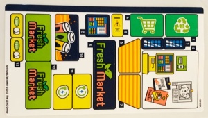 41729stk01 STICKER 41729 FRIENDS Organic Grocery Store NIEUW *0S0000