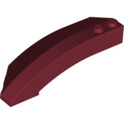 41749-59 Steen, wig 8x3x2 rechts open rood, donker NIEUW *4D000