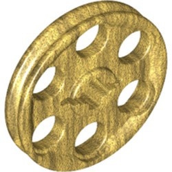 4185-115 Technic- Snaarwiel (Wedge Belt Wheel) goud, parel NIEUW *0D0000