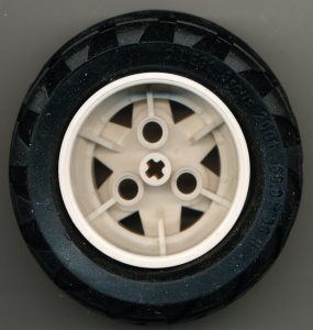 41896c02-1 Wiel 43.2mm doorsnede 26mm breed TR ,zwarte truckband 68.8x36 H (41896/41893) (PAKKETZENDING!) wit NIEUW *5W000 - Img 2