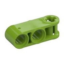 42003-34 Technic, As koppelaar lengte 3 met 2 gaten (2 rond, 1 as 90graden) lime NIEUW *1A103