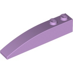 42022-154 Dakpan 6x1 gebogen met twee noppen lavender, licht NIEUW *1B094
