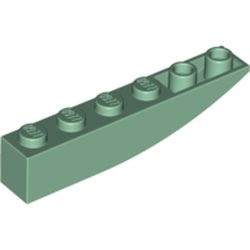 42023-48 Omgekeerde dakpan 6x1 rond groen, zandkleurig NIEUW *1B242