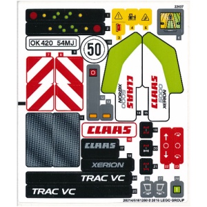42054stk01 STICKER 42054 Claas Xerion 5000 Trach VC NIEUW *0S0000