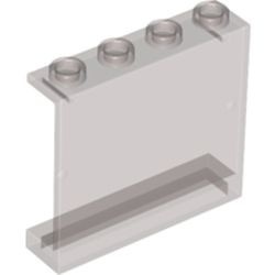 4215-13G Paneel 1x4x3 zonder zijschotten zie ook 60581 transparant bruin (kleurnaam was: trans ZWART) gebruikt *1L444