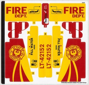 42152stk01 STICKER 42152 Firefighter Aircraft NIEUW *0S0000