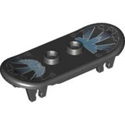 42511pb06-11G Skateboard met middenblauwe Skity Skyline zwart gebruikt *1E012
