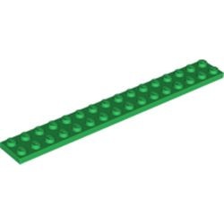 4282-6 Platte plaat 2x16 groen NIEUW *1K0000