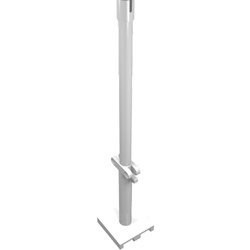 4318-1G Mast 2x2x9 2/3 - 2x2 voet en zijbeuk wit gebruikt *