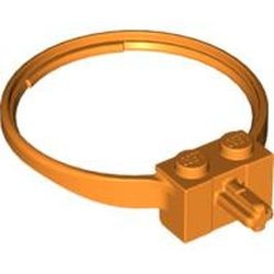 43373-4G Sports ring met twee noppen en as oranje gebruikt *5S059