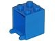 4345a-7G Box 2x2x2 opening voorkant dichte noppen blauw gebruikt *5K000