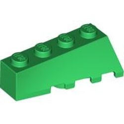43721-6 Steen, wig 4x2 links- 4 noppen bovenop, GLOOIEND groen NIEUW *