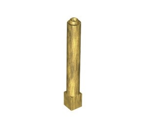 43888-115 Pilaar 1x1x6 massief met sokkel goud, parel NIEUW *2B073