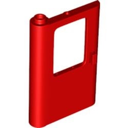 43967-5 Trein, Deur 1x4x5 links DIKKE STEUN BENEDEN rood NIEUW *