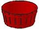4424-5G Vat groot, HALF zonder asgat rood gebruikt *5K000