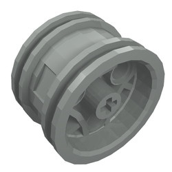 44292-9 Wiel 30.4mmx20mm met 3 pingaten lichtgrijs (klassiek) NIEUW *5W000