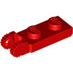 44302-5 Scharnierplaat 1x2- TWEE houders aan einde rood NIEUW *1B299
