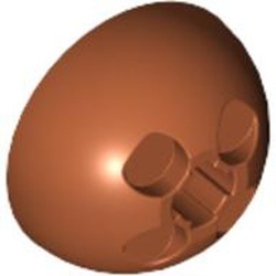 44359-68G Cylinder halve bol 3x3 oranje, donker gebruikt *