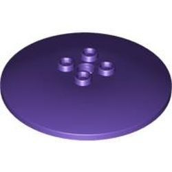 44375a-89 Schotel 6x6 HOLLE noppen paars, donker NIEUW *1R024