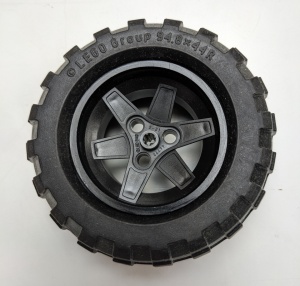 44772c02-11 Wiel 56mm/34mm Technic Racing, band 94,8x44 BALLOON (54120) (PAKKETZENDING) zwart NIEUW *5W000