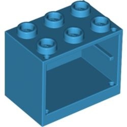 4532b-153 Kastje klein 2x3x2 (zie 4533 voor deur) blauw, donkerazuur NIEUW *5K000