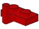 4623-5G Platte plaat 1x2 met haak bovenop rood gebruikt *0L0000