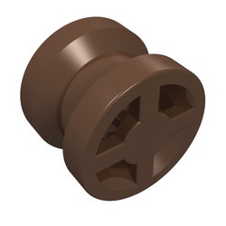 4624-8G Wiel klein (velg) 8x6mm vierkant asgat bruin (klassiek) gebruikt *5W000