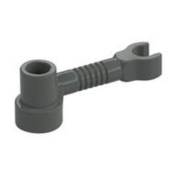 4735-10 Balk 1x3 met clip (robotarm) donker, grijs (klassiek) NIEUW *0W001