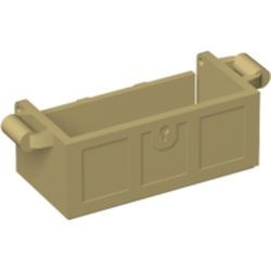 4738a-2G Kist zonder deksel crème gebruikt *5S038