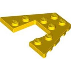 47407-3G Wigplaat 4x6 geel gebruikt *1G007