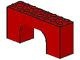 4743-5G Steen, boog 2x8x3 hoog rood gebruikt *1D046