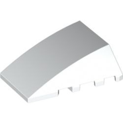 47753-1 Steen, wig 4x4 aflopend zonder noppen bovenop wit NIEUW *