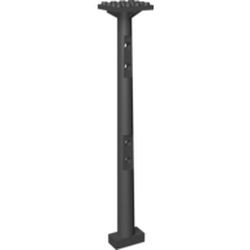 48005-11 Mast 4x4x20 met gaten PAKKETZENDING! zwart NIEUW *