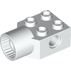 48169-1G Technic, steen 2x2 met gat and Rotation Joint Socket wit gebruikt *