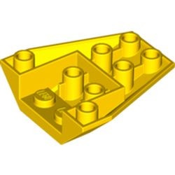 4855-3 Wig OMGEKEERD 4x4 steen 4+2 nopgaten geel NIEUW *