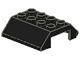 4857-11G Dakpan 45 graden dubbel 4x4 met scharnier zwart gebruikt *1D015