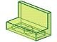 4865-16G Paneel 1x2x1 (bankje) rechte hoeken transparant, neongroen gebruikt *1B396