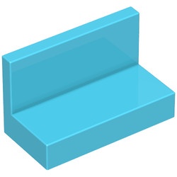 4865-72 Paneel 1x2x1 (bankje) rechte hoeken blauw, Maersk NIEUW *1B017