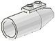 4868a-1G Motor met topplaat 1x2 grotere motor glad zonder vin wit gebruikt *1D039