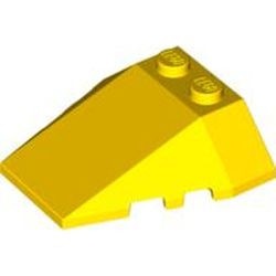48933-3 Wig 4x4 steen twee noppen- inkepingen onder geel NIEUW *