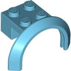 50745-156 Spatbord/sierboog 4 x 2 1/2 x 2 (HOGE boog) blauw, middenazuur NIEUW *0B002