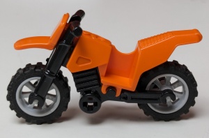 50860c11-4G Motorfiets met zwarte onderkant en lichtgrijze wielen oranje gebruikt *1D038