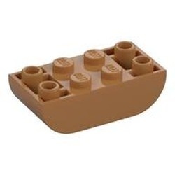 5174-150 Dakpan 4x2 dubbel omgekeerd caramel, midden NIEUW *5B004