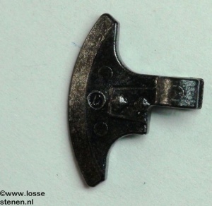 53454-111 Bijlhoofd zwart-zilver gespikkeld NIEUW *0L0000
